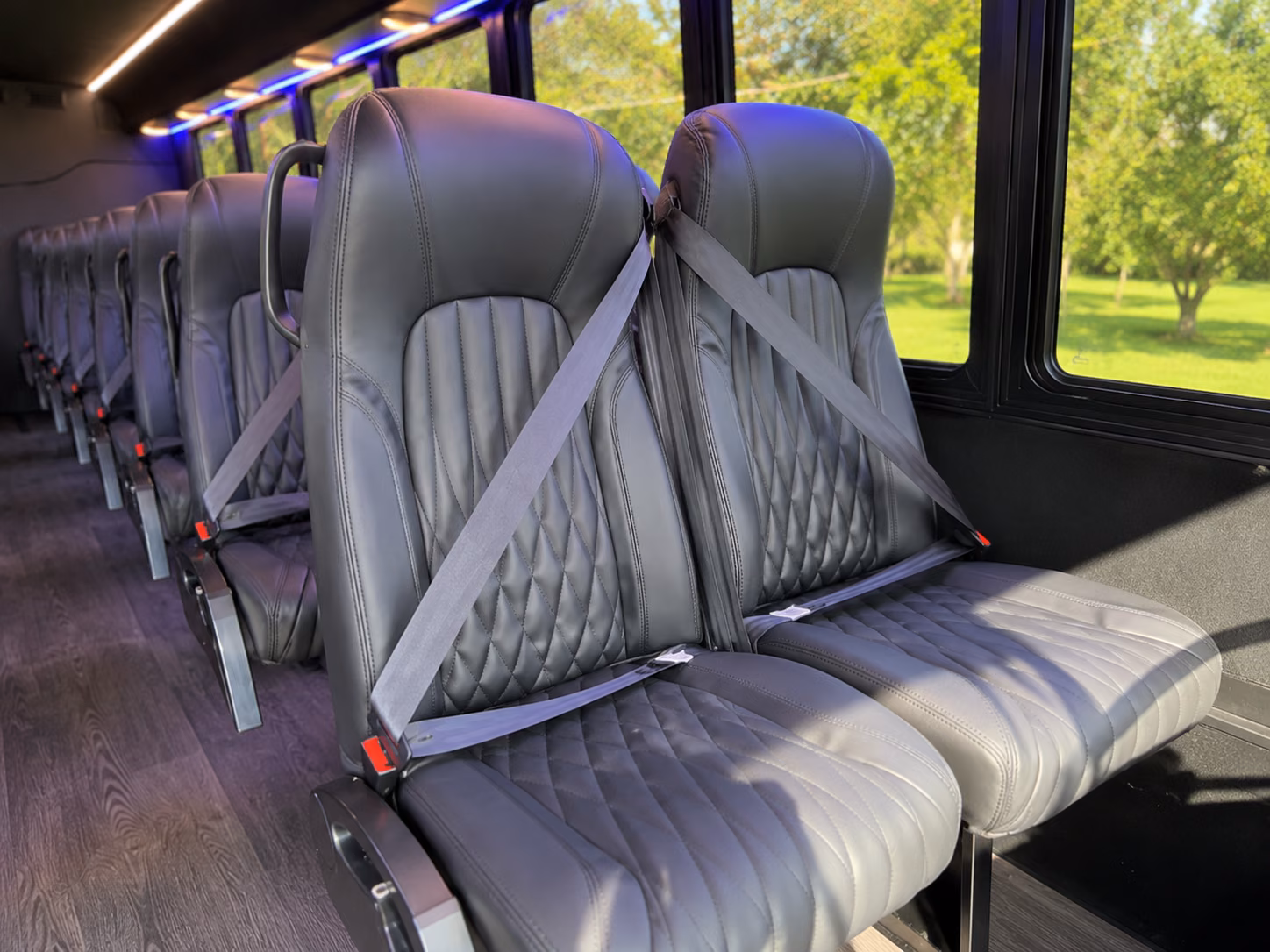 yonkers 15 passenger minibus interior