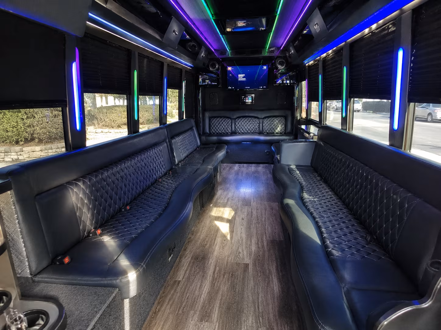 yonkers 15 passenger party bus interior