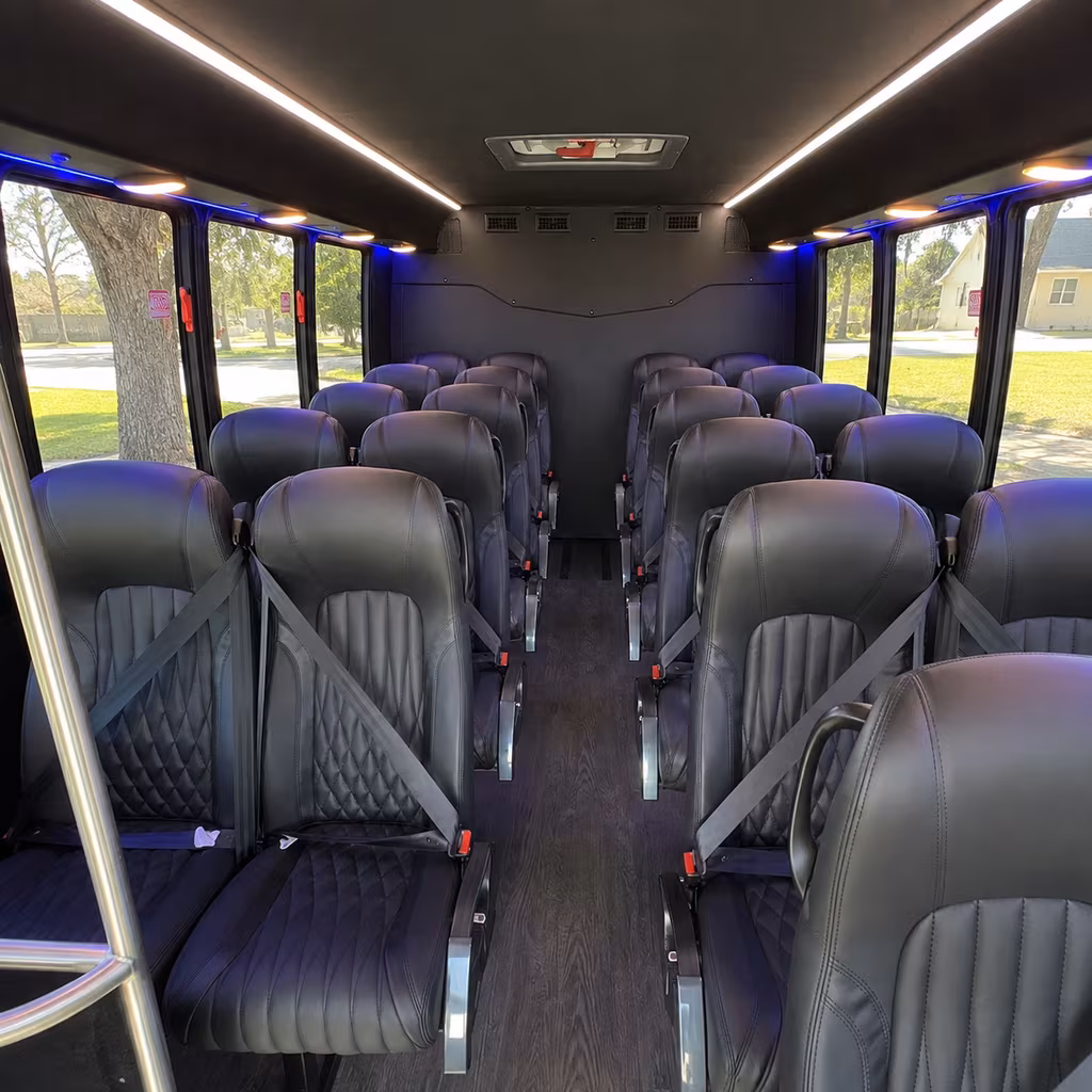 yonkers 28 passenger minibus interior