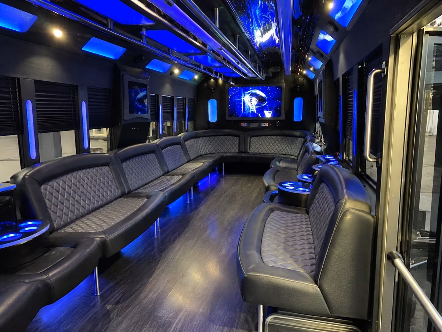 yonkers 28 passenger party bus interior