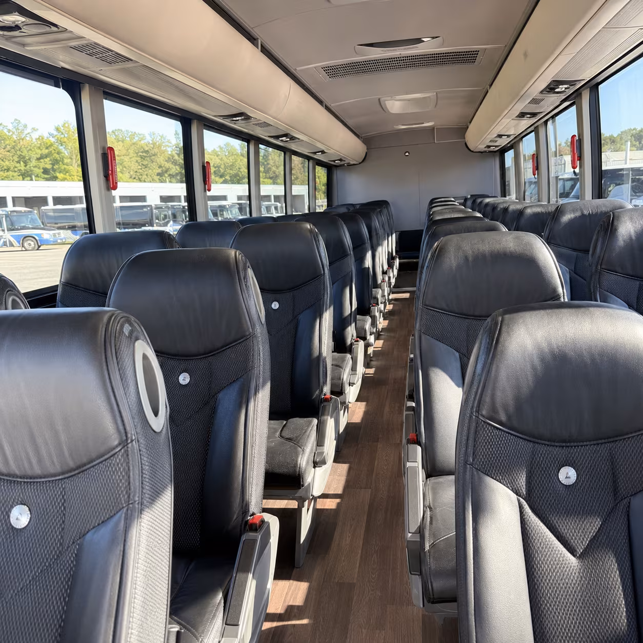yonkers 56 passenger charter bus inside