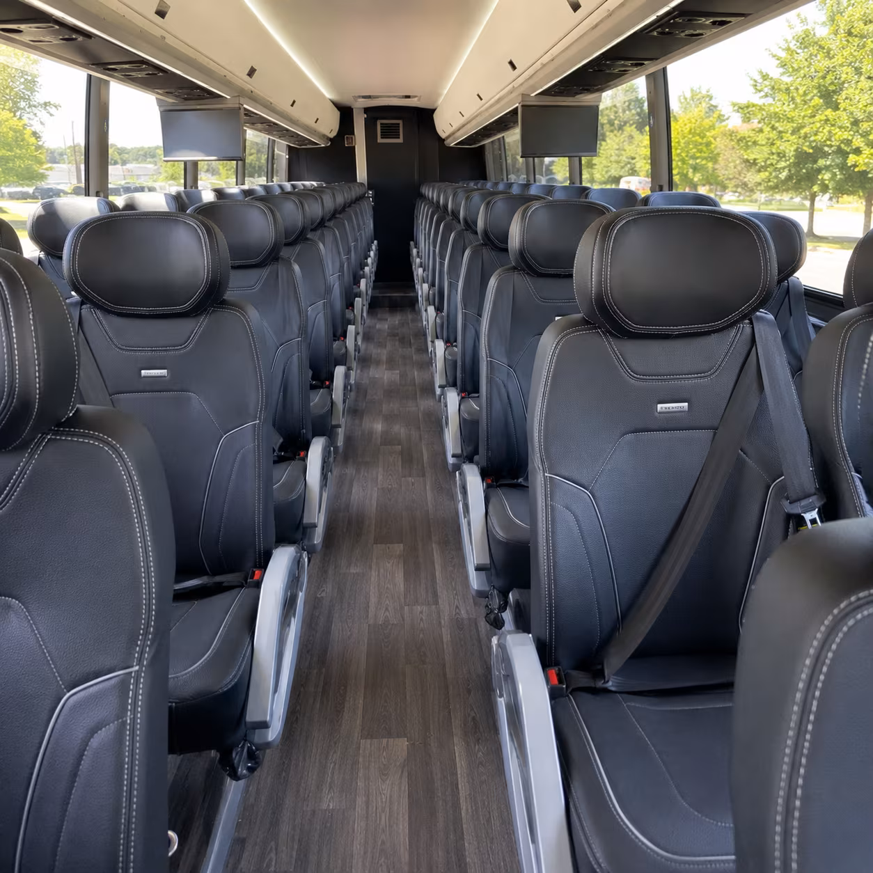 yonkers 56 passenger charter bus interior