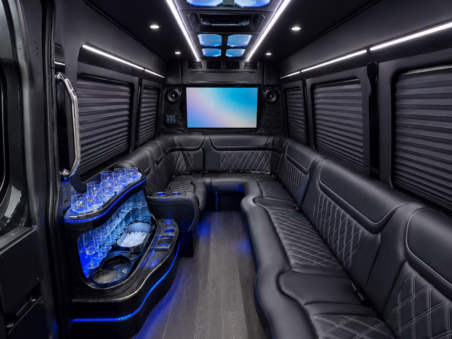 yonkers sprinter limousine inside